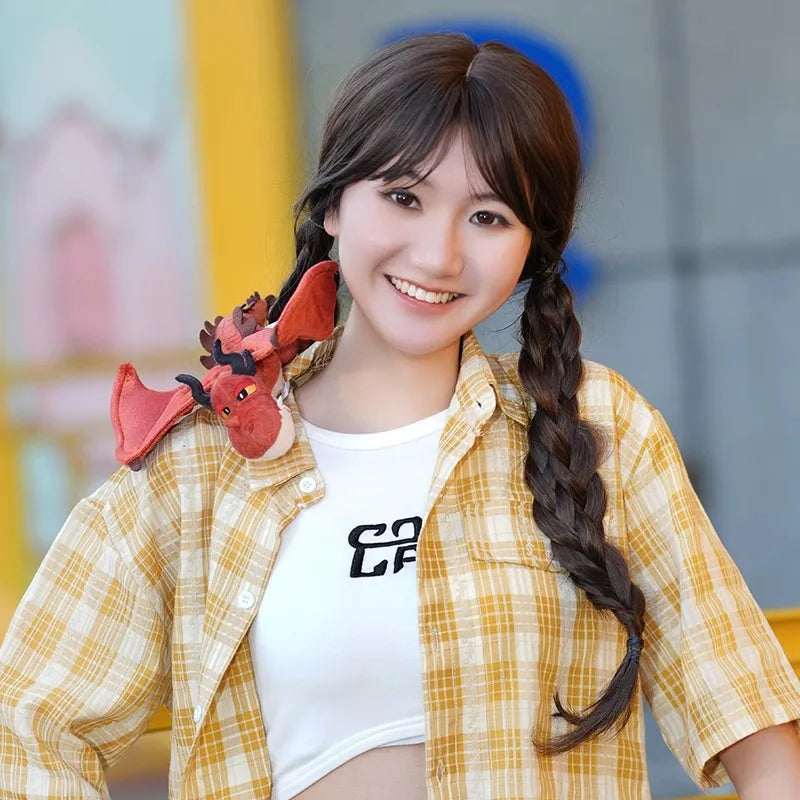 Genuine Potdemiel Universal Toothless Dragon Tamer Master Shoulder Pendant Plush Doll Photo Animation Peripheral Plush Gifts