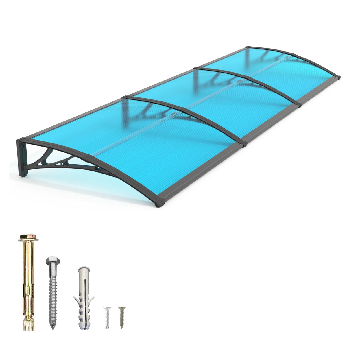 GUANSU CN Polycarbonate Door Window Awning Canopy Weather Protection