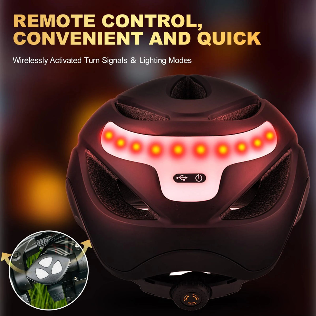 Eastinear LED Bicycle Helmet With Integrated Light For Road Cycling