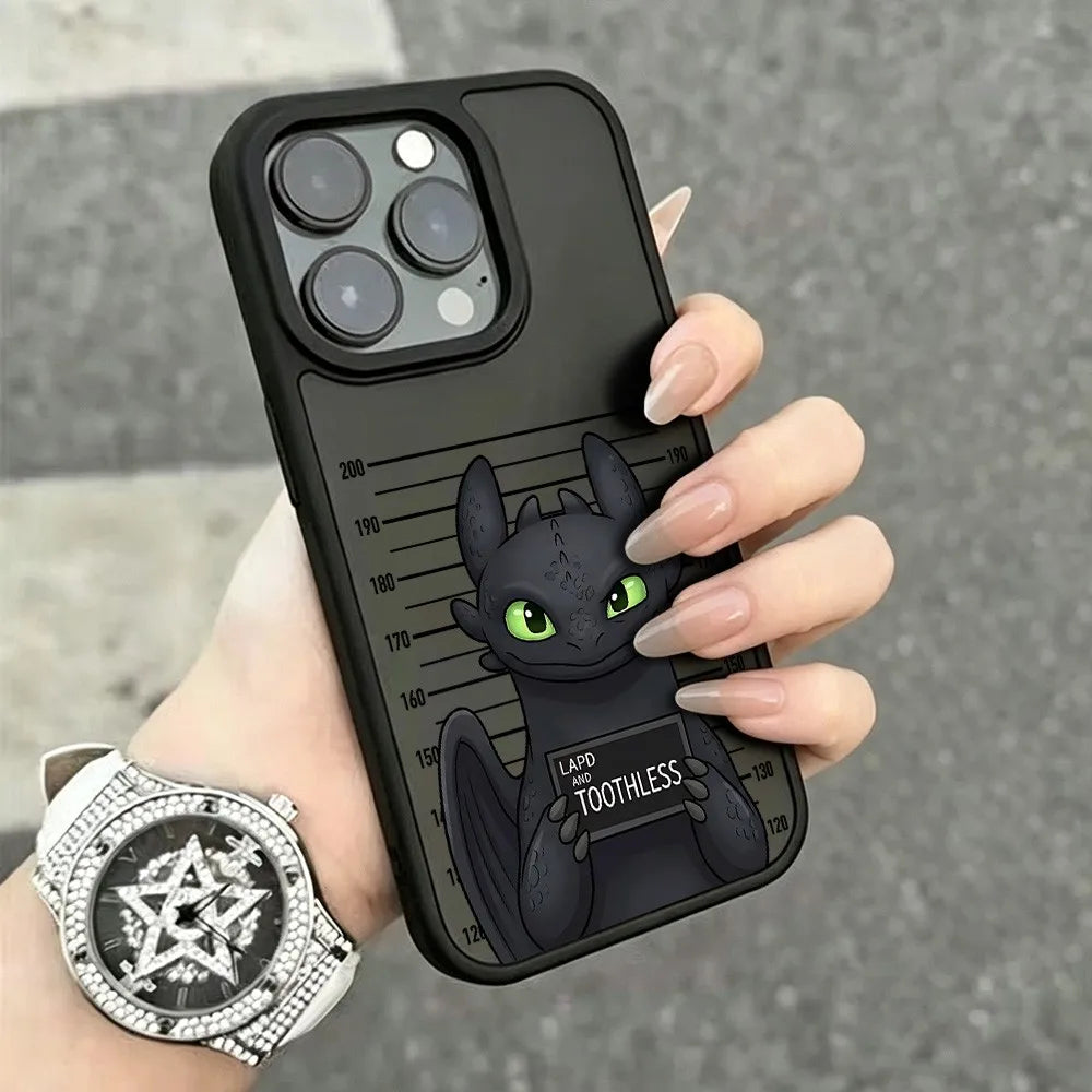 How to Trains Your Dragons Luxury Matte Phone Case For iPhone 11 12 13 14 15 16 17 18 Pro Max Plus Air Black Shockproof