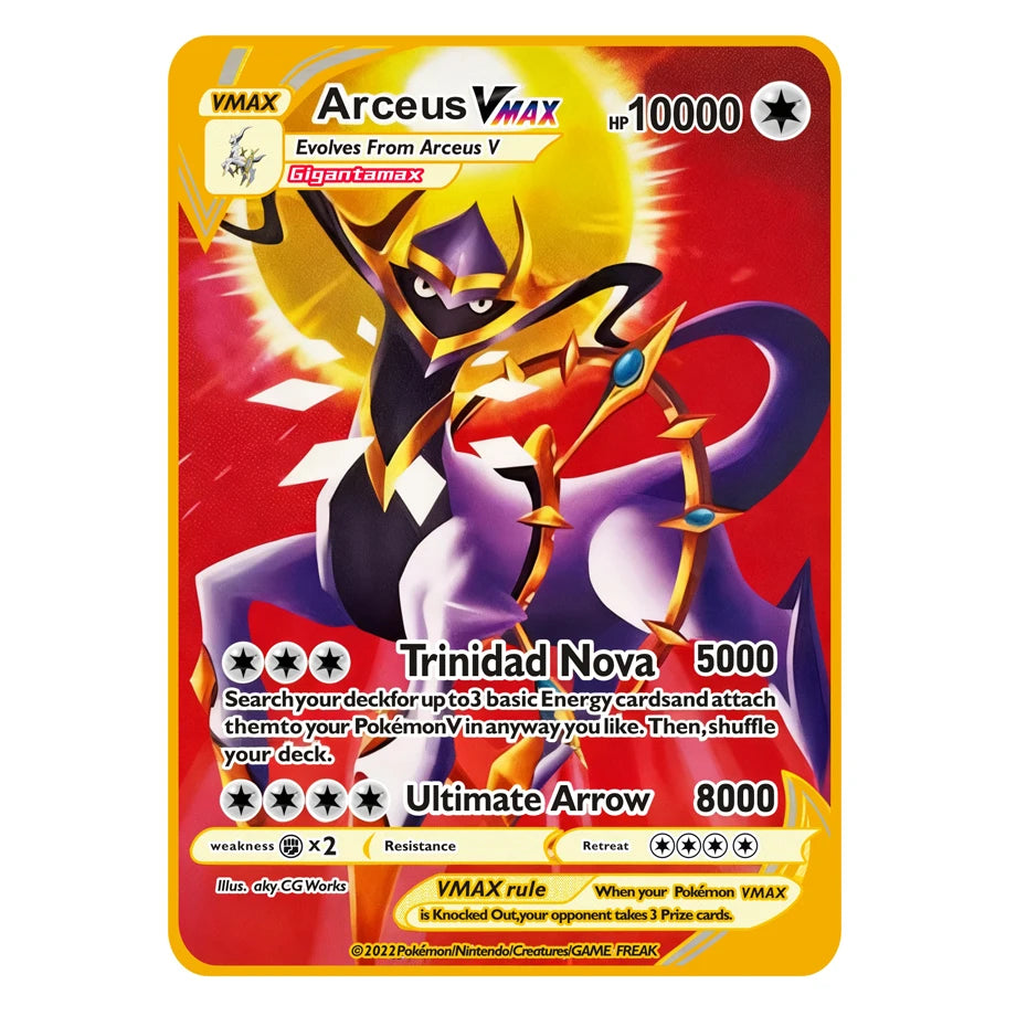Bandai Arceus Charizard Mewtwo Lucario Greninja Anime Trading Card