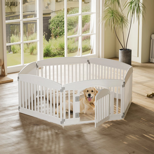 JHK Plastic Dog Playpen For Medium Dogs Indoor Outdoor