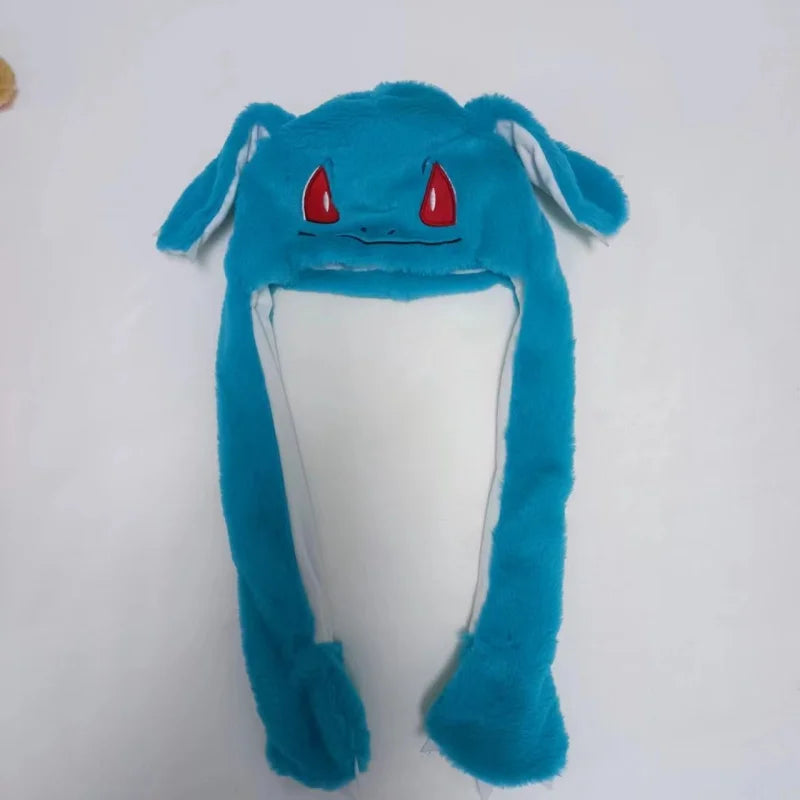 Cartoon Cute Pockect Elf Umbreon Gengar Eevee Snorlax Beanie Hat Can Hat with Movable Ears Casual Animal Cap Beanies Gift