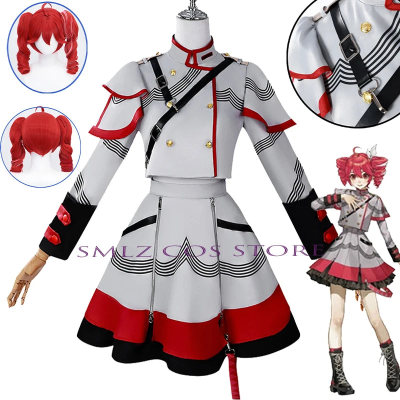 Kasane Teto Anime Cosplay Costume Set With Accessories for Women
