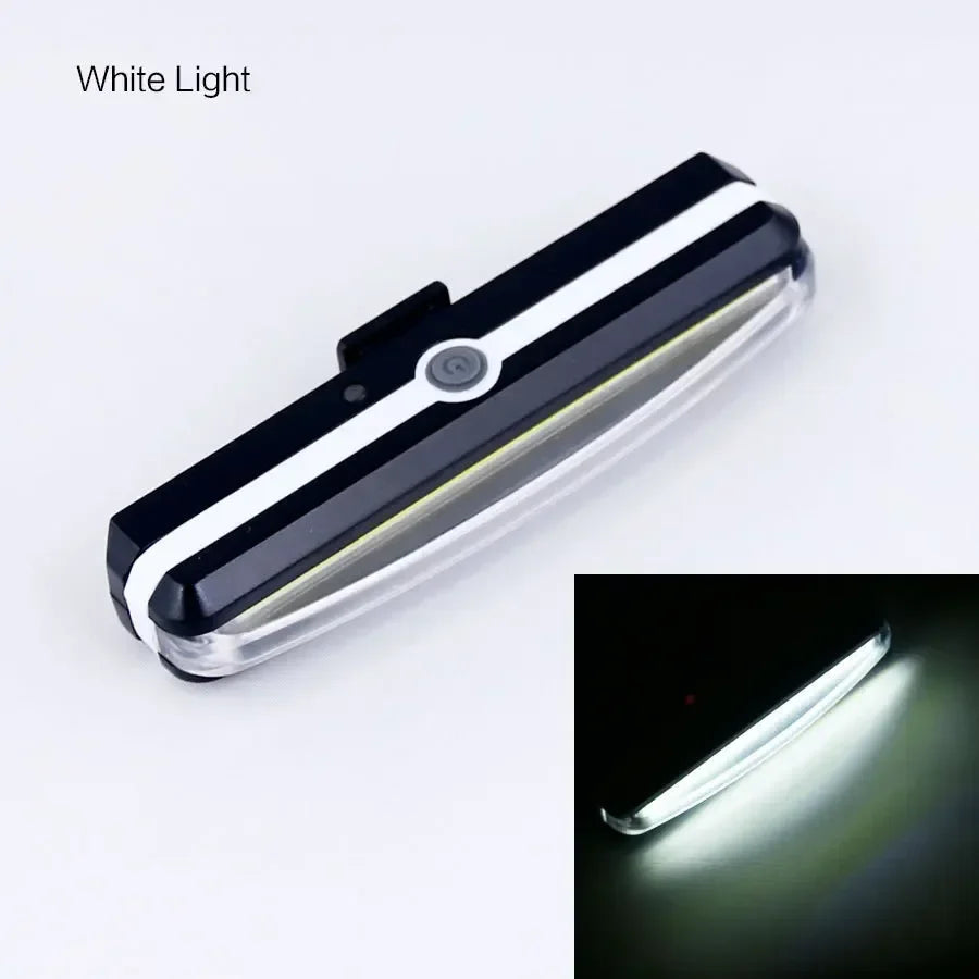 BUCKLOS Rechargeable COB LED Front And Rear Bicycle Light Set