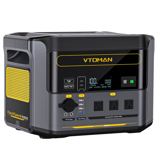 VTOMAN FlashSpeed 1000 Portable Power Station LiFePO4 Battery Backup