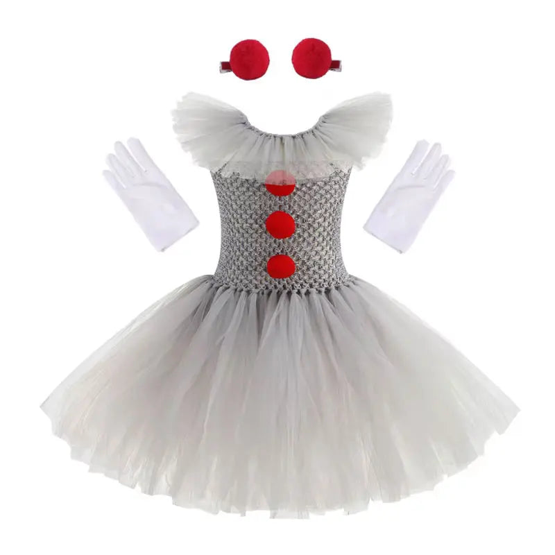 TZRCYGF Girls Halloween Witch Costume Tutu Dress with Pointed Hat