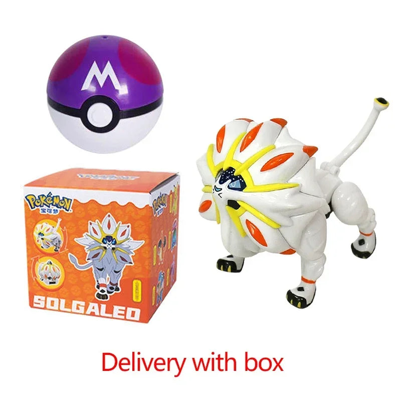 Zhuangchen Pokemon Figure Ball Set With Eevee Pikachu And Friends