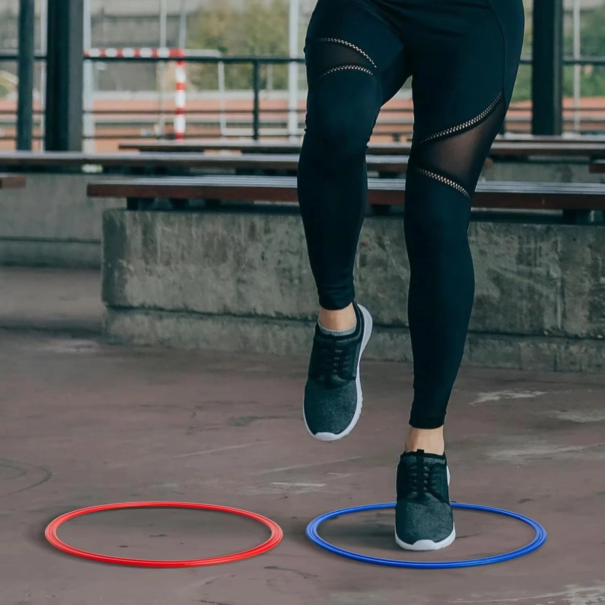 Portable Agility Training Rings for Soccer Speed and Jump Training