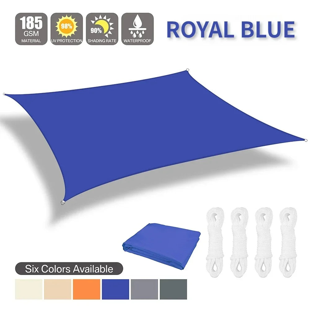 Waterproof UV Protection Shade Sail For Patio Garden Camping