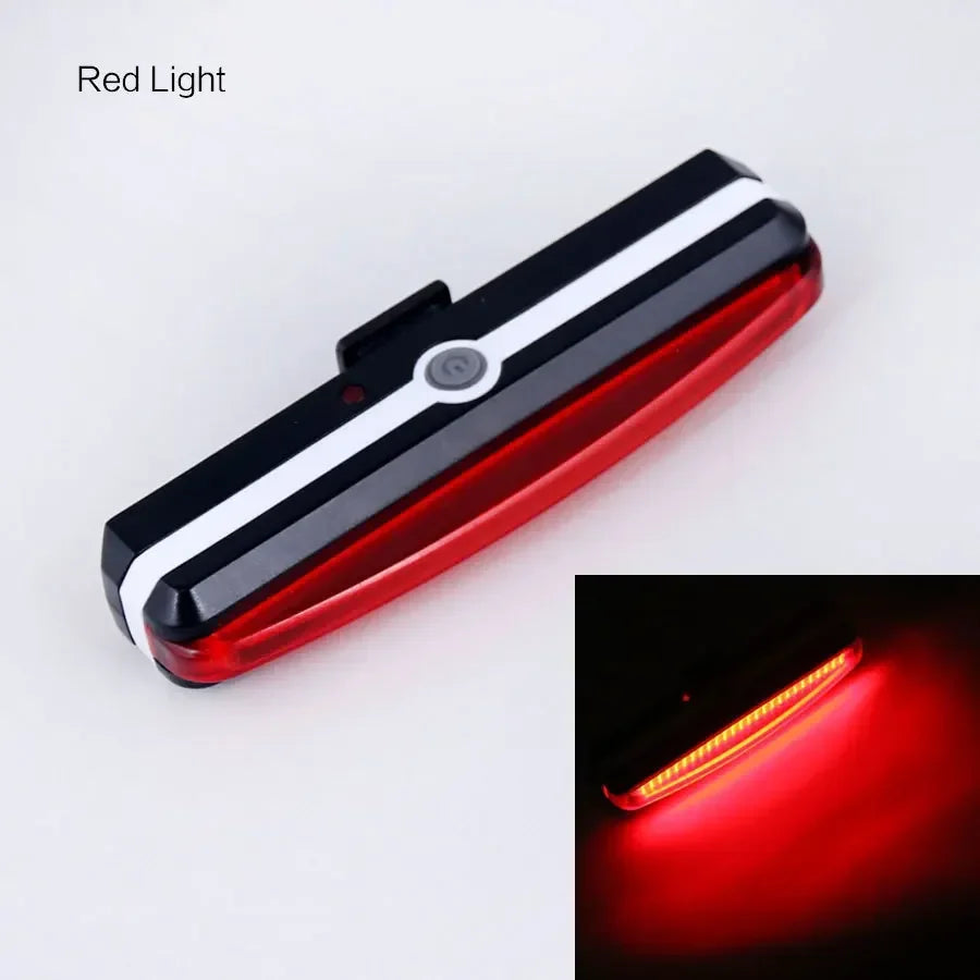 BUCKLOS Rechargeable COB LED Front And Rear Bicycle Light Set