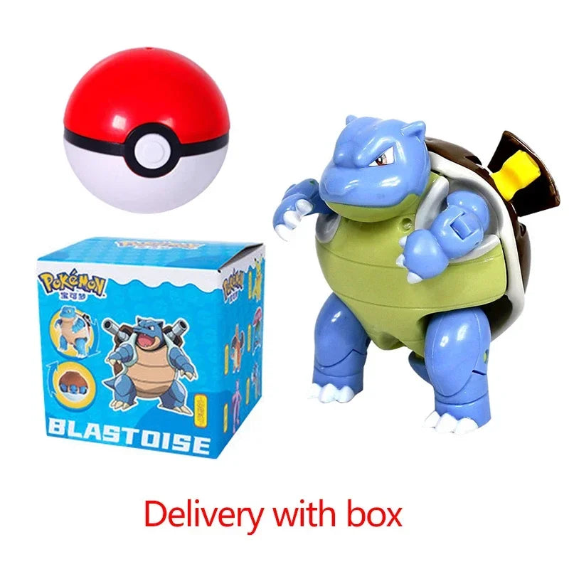 Zhuangchen Pokemon Figure Ball Set With Eevee Pikachu And Friends