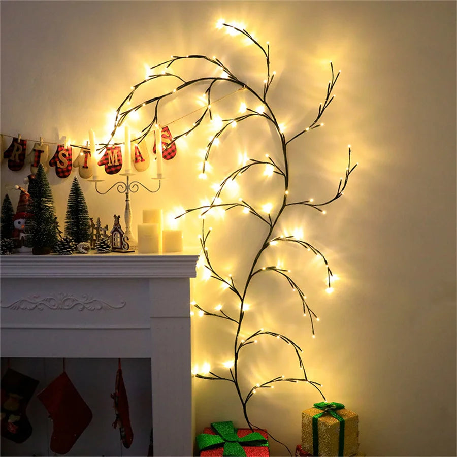 TIRVOSE LED Vine String Lights for Christmas Home Decor