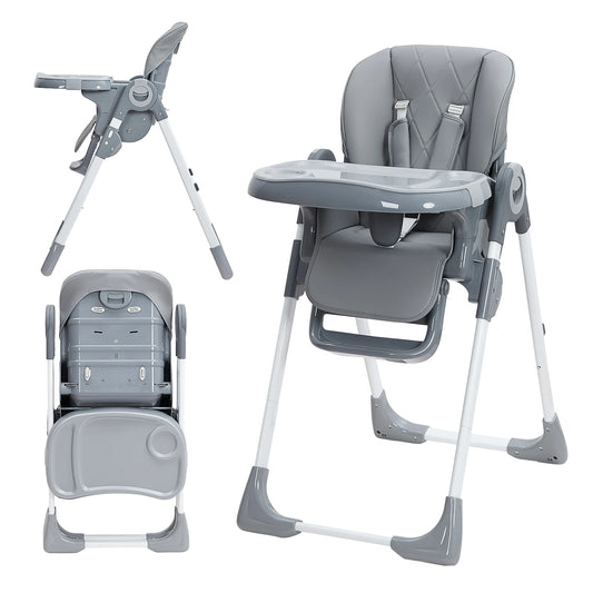 Baby High Chair With Adjustable Height And Foldable Design
