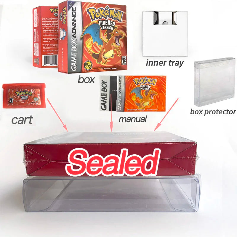 Keeppley Pokemon Emerald Sapphire Ruby FireRed LeafGreen GBA Cartridge