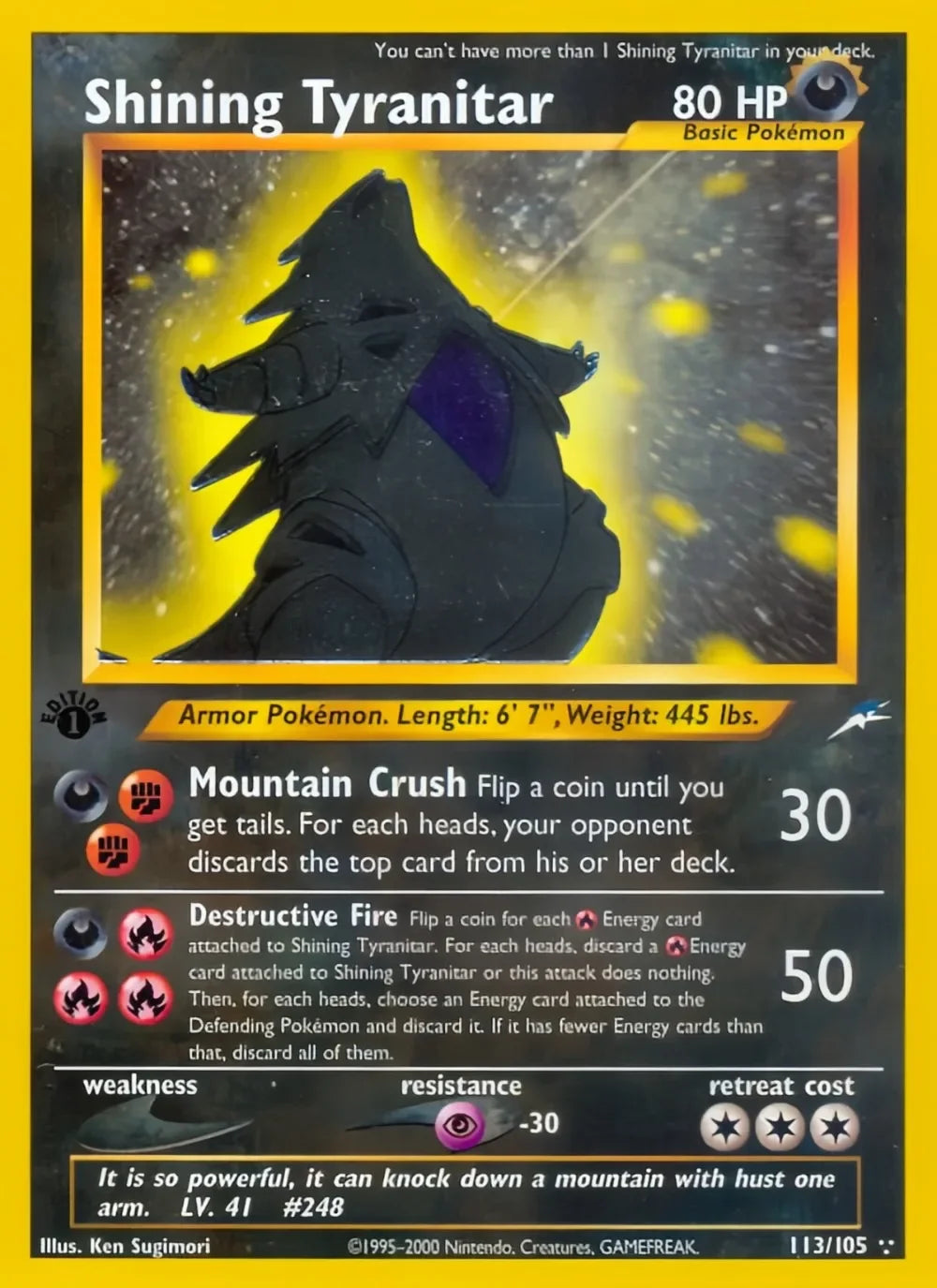 Bandai Neo Destiny Pokémon Trading Card Holo Rare Collectible Cards
