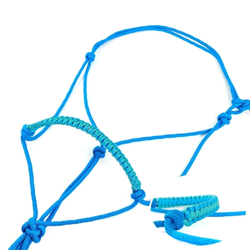 Adjustable Horse Rope Halter Durable Webbing Training Headstall