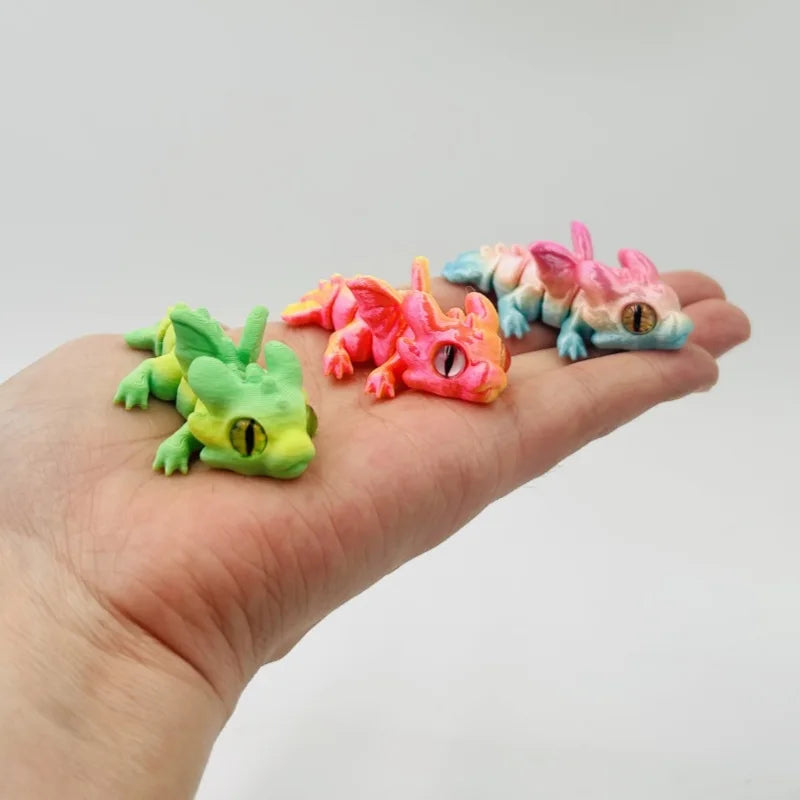 RPXBGUCKARHG 3D Printed Articulated Dragon Fidget Toy Figure