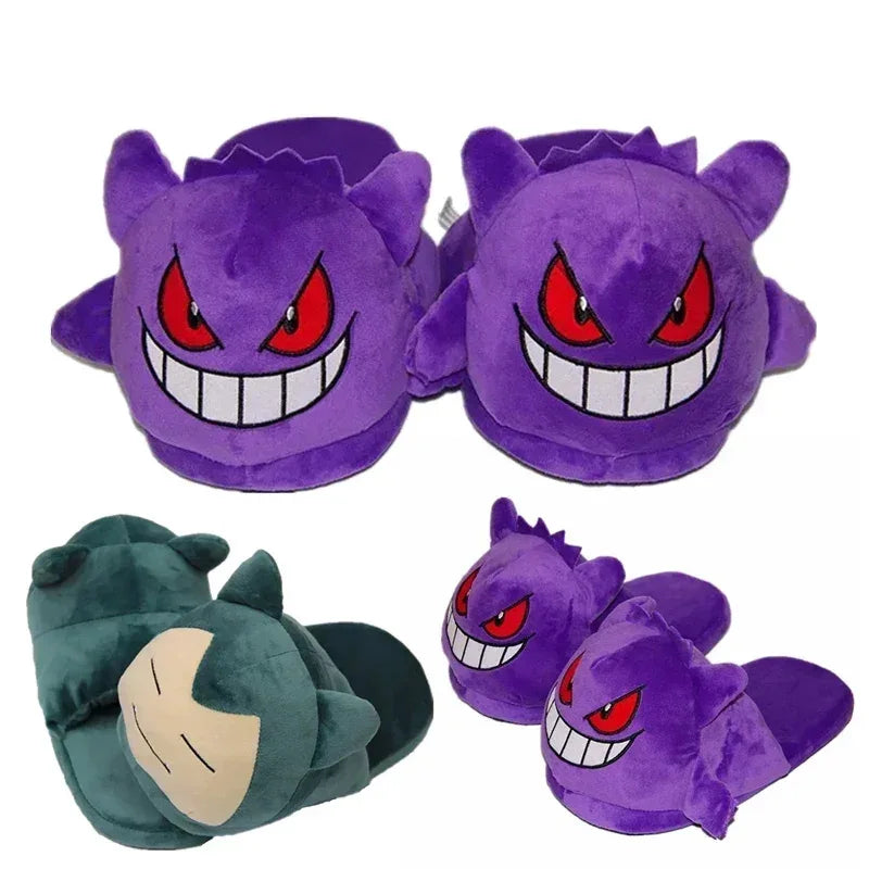 TAKARA TOMY Pokemon Gengar And Snorlax Non Slip Home Slippers