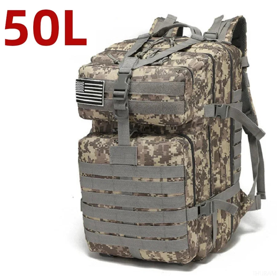Thuram Waterproof Tactical Hiking Backpack for Camping and Trekking