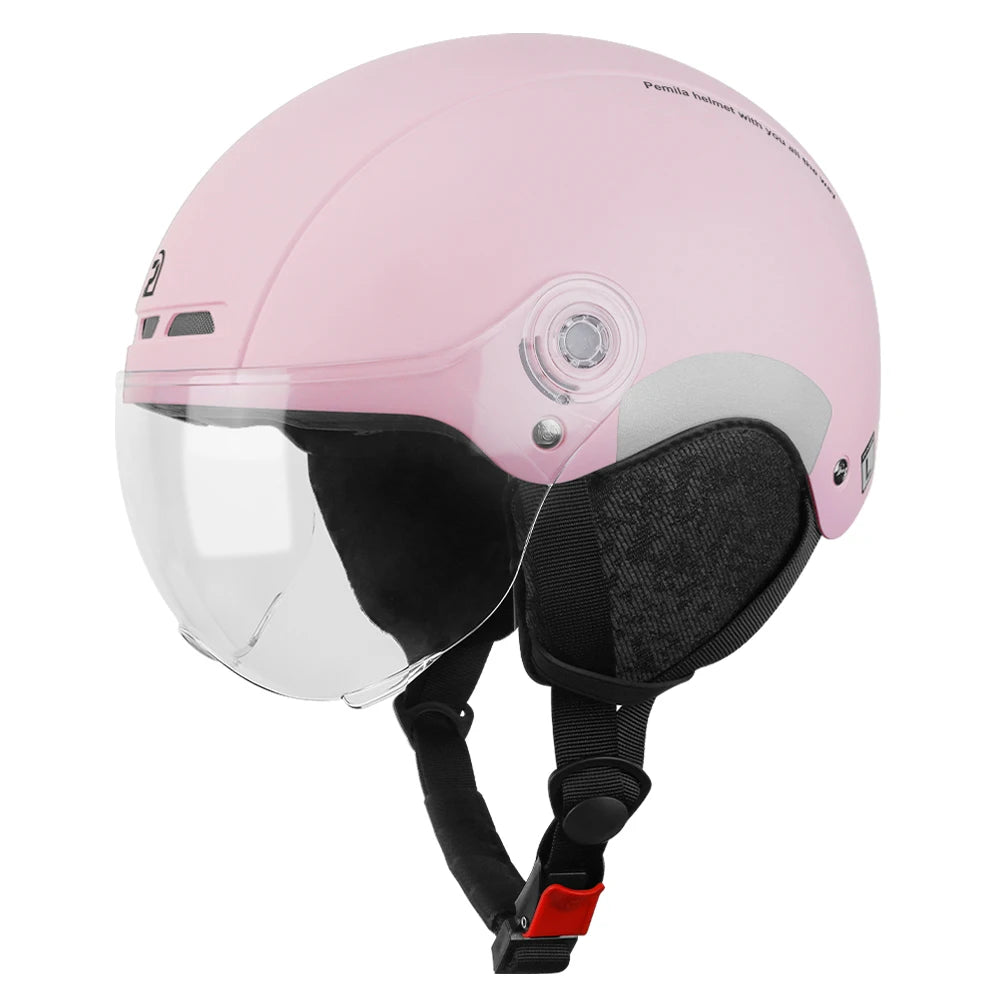 PEMILA Adult Cycling Helmet With Goggles And Ear Protection