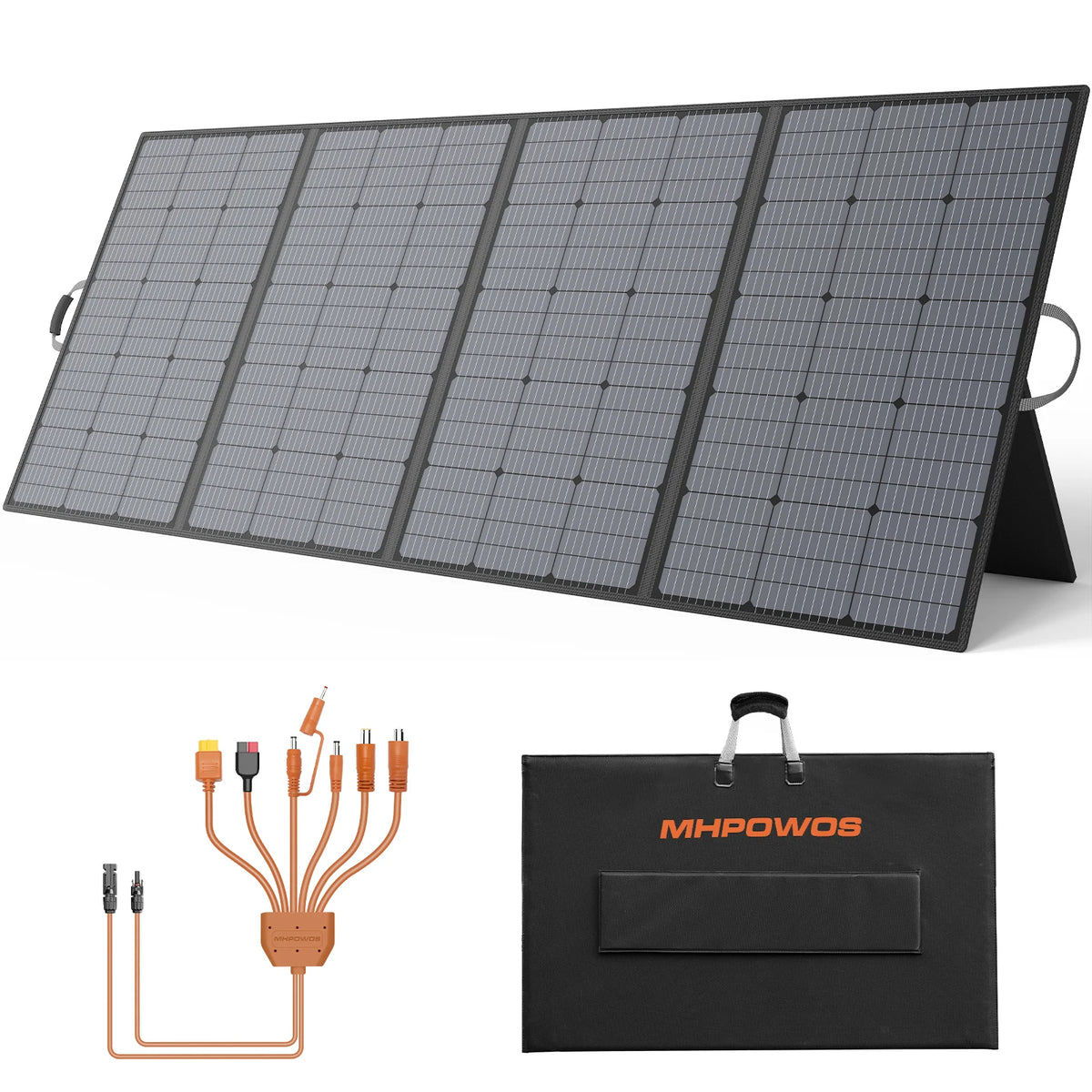 MHPOWOS 400W Portable Folding Solar Panel For Power Stations