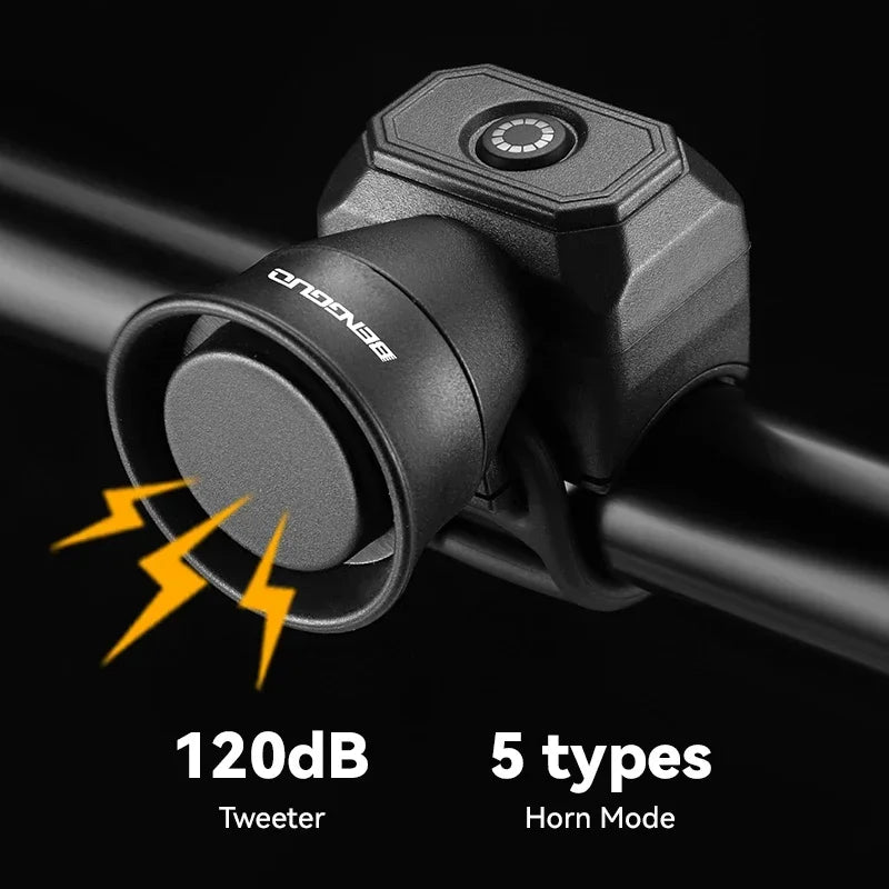 Waterproof USB Rechargeable Electronic Bicycle Horn Bell For Bikes
