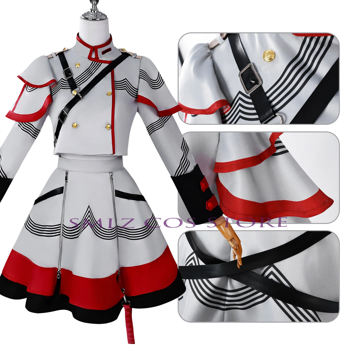 Kasane Teto Anime Cosplay Costume Set With Accessories for Women