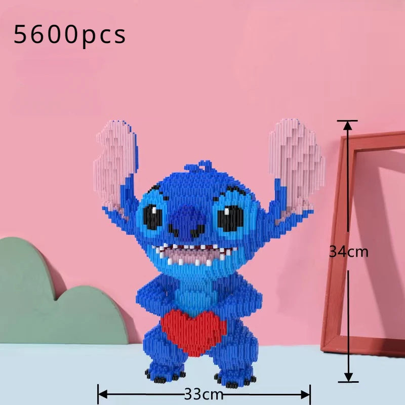 33cm Stich Plush Toy Blocks - Perfect Christmas/Birthday Gift for Kids and Adults Puzzle DIY Car Toys