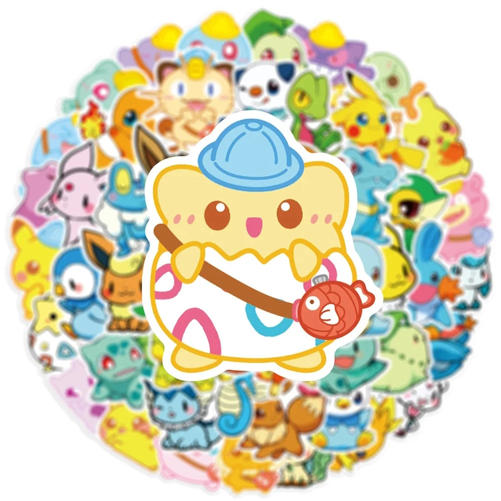 Takara Tomy Pokemon Pikachu Waterproof Anime Sticker Pack