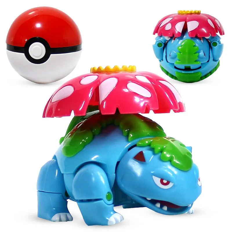 Zhuangchen Pokemon Figure Ball Set With Eevee Pikachu And Friends