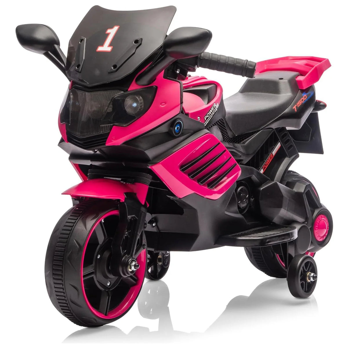 HiMISS 6V Electric Ride On Motorcycle For Kids Training Wheels