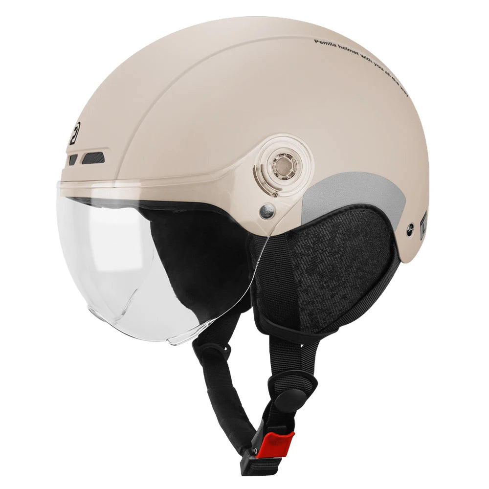 PEMILA Adult Cycling Helmet With Goggles And Ear Protection
