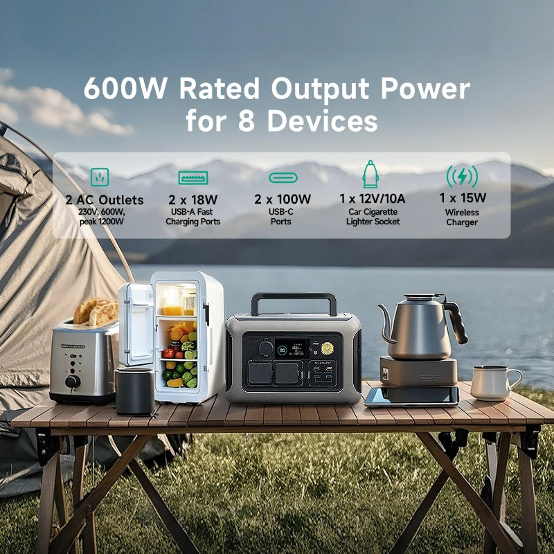 ALLPOWERS R600 Portable Power Station With LiFePO4 Battery
