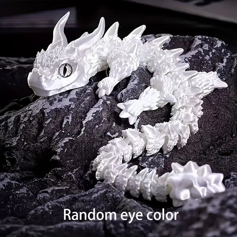 3D Printed Magic Dragon Movable Joint Fidget Toy Rotatable Articulated Office Desktop Ornament Adults Kid Toy Crafts Gift