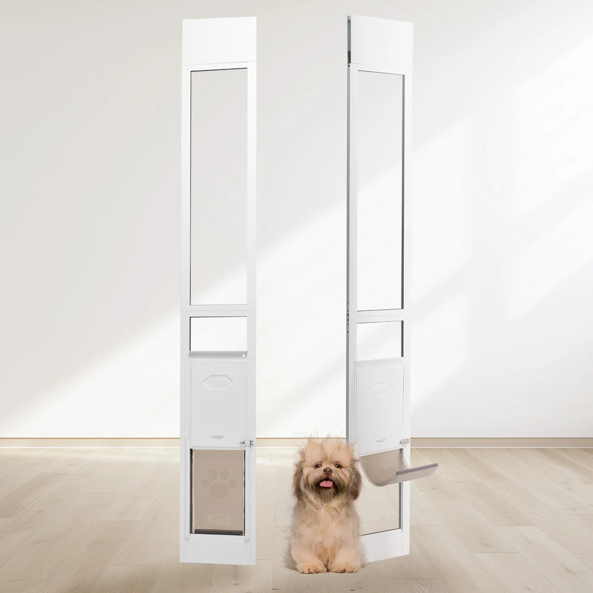 Dog Door For Sliding Glass Doors Adjustable Easy To Install