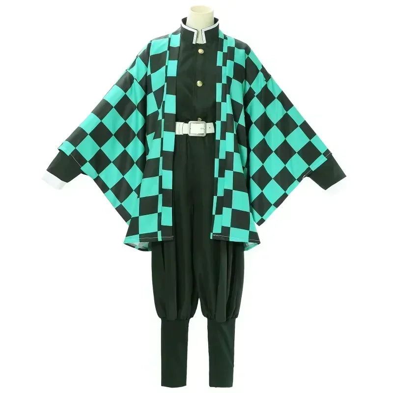 Kamado Tanjirou Cosplay Costume Halloween Anime Cosplay Cartoon Kimetsu No Yaiba Costume For Kids For Adult Gifts