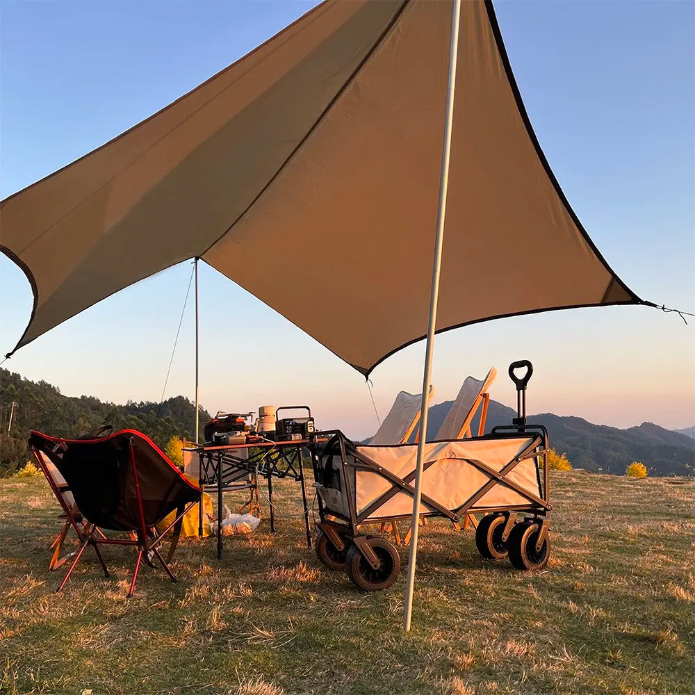 Top Lander Hexagonal Waterproof Camping Tarp Outdoor Sun Shelter