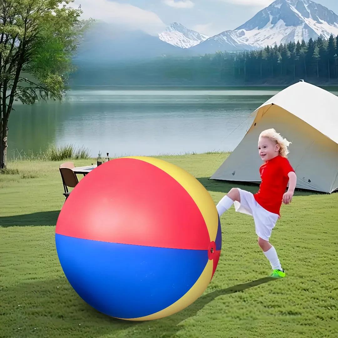 New Outdoor Gmaes Fun Toys Giant Outdoor Beach Ball Colorful PVC Inflatable Ball for Lawn Games School Fun Family Activities