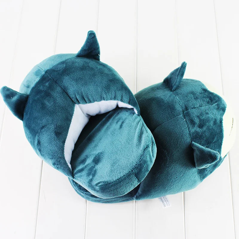 Bandai Pokemon Snorlax Plush Slippers for Cozy Indoor Wear