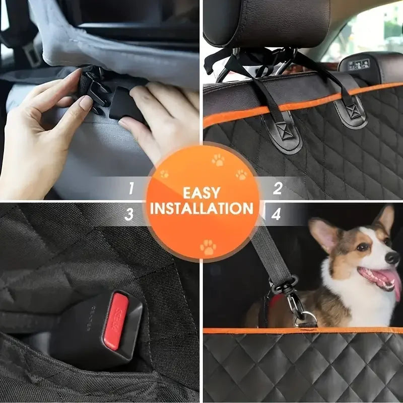 Dog Car Seat Cover For Pets Waterproof Hammock Nonslip Durable Back Seat