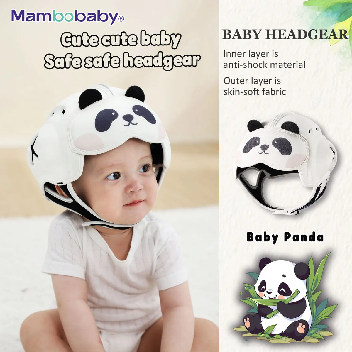 Mambobaby Safe Anti-Shock Baby Helmet For Infants And Toddlers