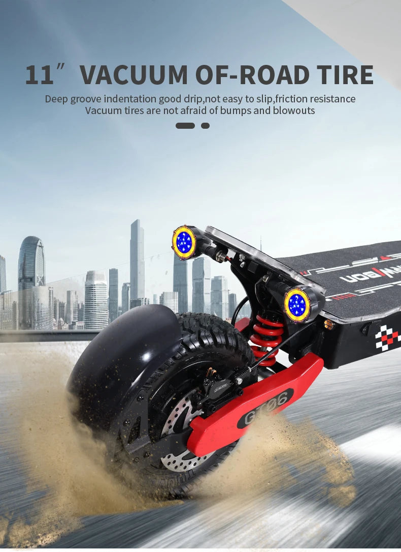 Arwibon GT06Plus Adult Electric Scooter With Hydraulic Disc Brakes