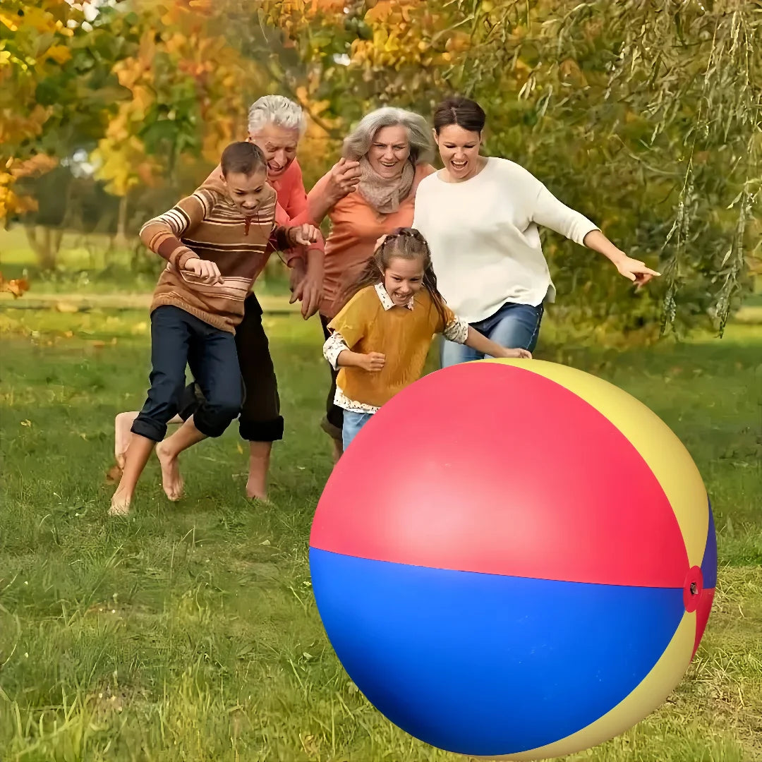 New Outdoor Gmaes Fun Toys Giant Outdoor Beach Ball Colorful PVC Inflatable Ball for Lawn Games School Fun Family Activities