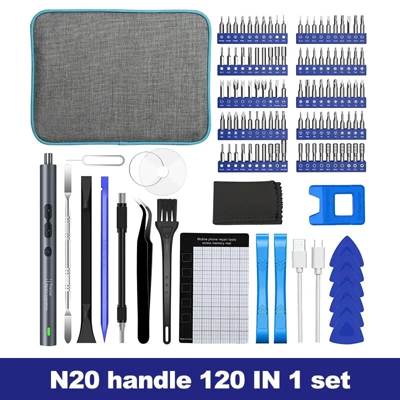 UF Tools Rechargeable Precision Electric Screwdriver Kit With Magnetic Bits