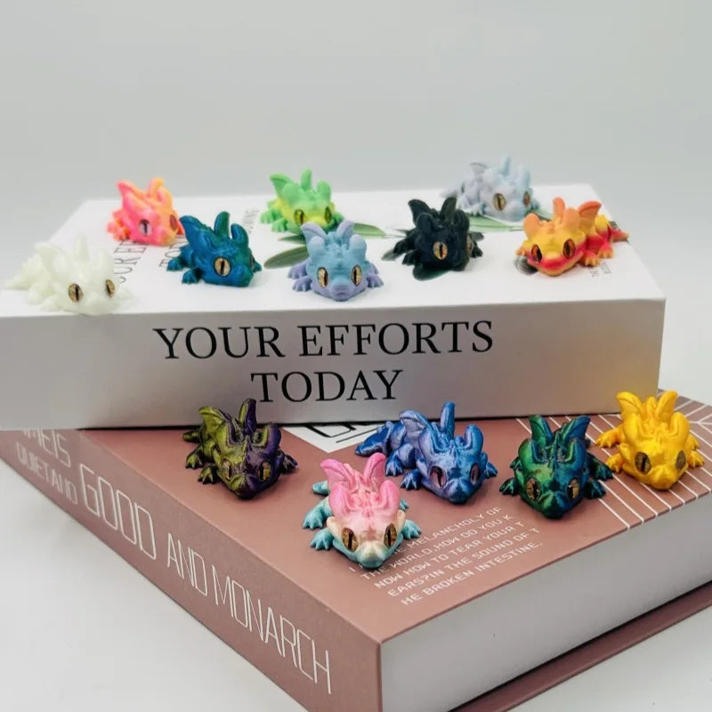 RPXBGUCKARHG 3D Printed Articulated Dragon Fidget Toy Figure