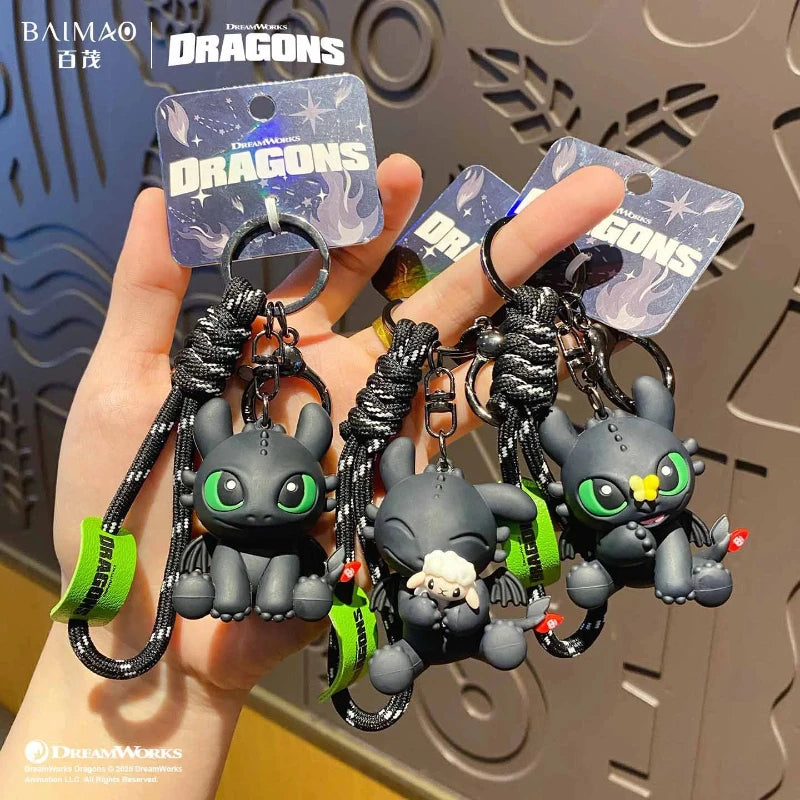 Original Genuine Version How-To Train Your Dragon Toothless Small Ornament Small Accessories Car Keychain Pendant Gift