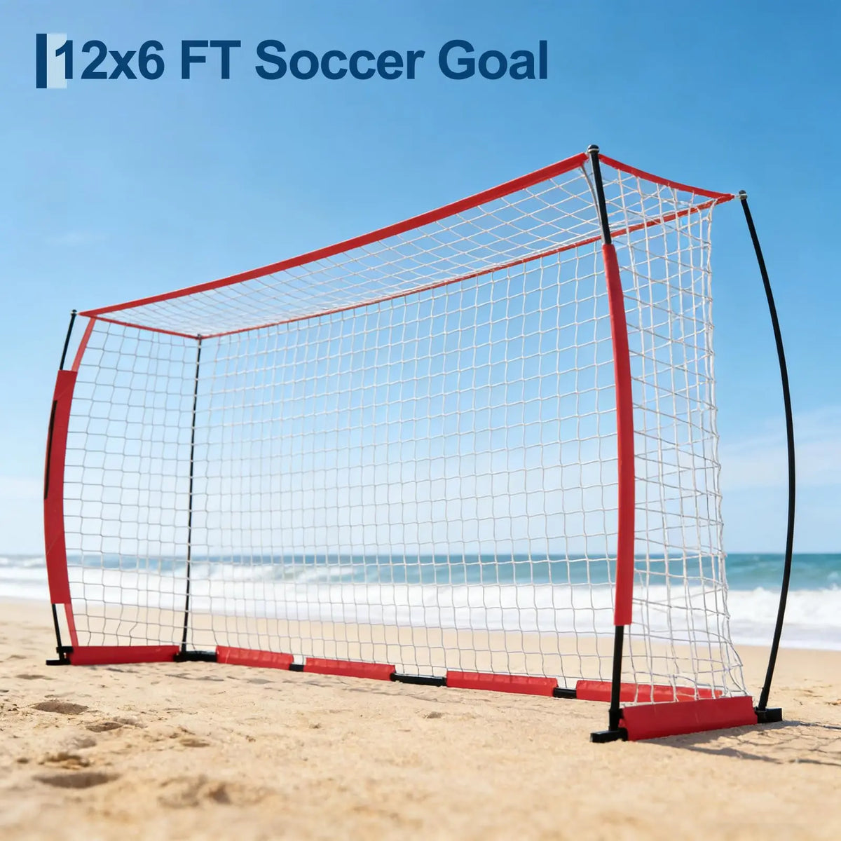 HiMISS Portable Heavy Duty Foldable Soccer Goal for Backyard Training