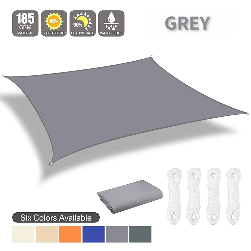 Waterproof UV Protection Shade Sail For Patio Garden Camping