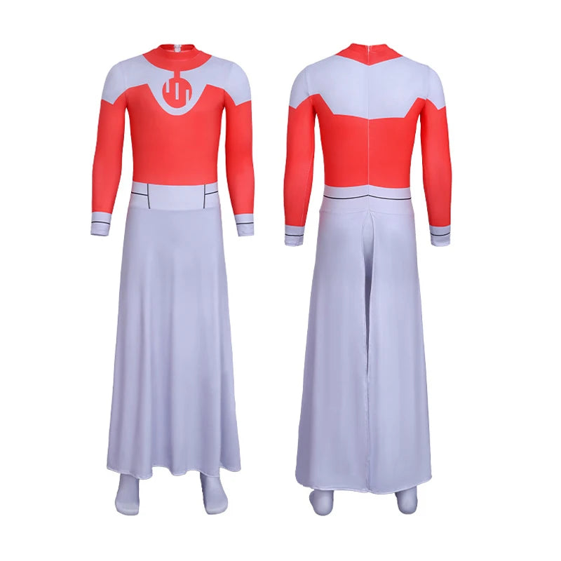 Invincible Thragg Cosplay Jumpsuit With Cloak For Halloween Roleplay